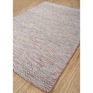 พรมจาไพร์ US Abrash สีน้ำเงิน ลายเรียบ ทอจากขนสัตว์และวิสโคส ลายเรขาคณิต สำหรับใช้ในบ้าน-ADWV-13047 - Product Image 2