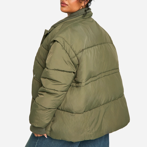 Chaqueta acolchada para mujer de diseño único más vendida, recién llegada, ropa de invierno, relleno de poliéster Reversible transpirable, servicio OEM - Product Image 2