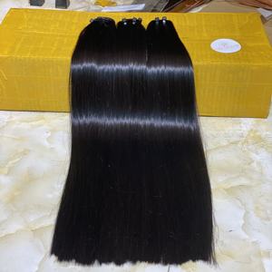 Extensions de cheveux vierges brésiliennes Remy lisses, cuticules alignées pour extensions de cheveux - Product Image 1