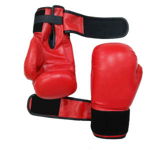 Gants de boxe en cuir confortables avec logo personnalisé Gants d'entraînement en Offre Spéciale Stock en cuir confortable pour la boxe d'arts martiaux - Product Image 2