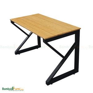 โต๊ะคอมพิวเตอร์เคแบมบูประกอบง่าย 120x60x75 ซม - Product Image 2