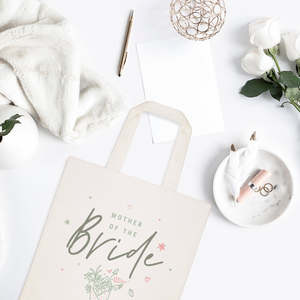 Sac fourre-tout en toile de coton à motif floral pour la mère de la mariée, design de type lettre pour mariage - Product Image 2