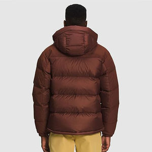 Doudoune en laine d'hiver pour hommes Puffr brillant avec fermeture à glissière à col à capuche résistant à l'eau Logo avant Nylon Shell Washed Technics - Product Image 5