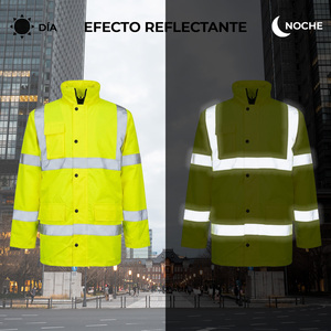 Parka haute visibilité imperméable à l'eau taille L. 100% imperméable. Certification EN 343 - Classe 4;1;X / EN ISO 20471 - Classe 2 - Product Image 4