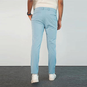 กางเกงชิโน่ผู้ชายแบบใหม่ ทรงสลิม ขายส่ง กางเกงลำลองผู้ชายแบบเรียบ พร้อมกระเป๋าแบบ OEM กางเกงชิโน่ผู้ชายทรงยาว - Product Image 5