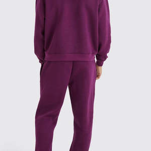 Ropa deportiva de 2 piezas de Hip Hop de gran tamaño para hombre, ropa de invierno de tela de algodón 100% transpirable ligera con estampado de logotipo personalizado - Product Image 6