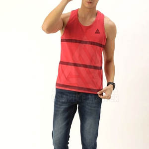 เสื้อกล้ามผู้ชายใยฝ้าย/ใยไผ่ สกรีนโลโก้ได้ คุณภาพสูง ระบายอากาศ แห้งเร็ว ผ้าถัก คอโอ ทรงเข้ารูป ใส่เล่นกีฬา ใส่สบายในฤดูร้อน - Product Image 4