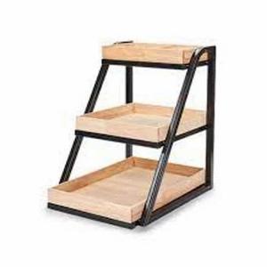 Rustic Wood Display Risers Rectangular Decorative <b>Stands</b> for Arranging & Showcasing Your Favorite Items - Product Image 1