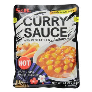 Bolsa de comida de papel de aluminio para cocinar sopa de curry Bolsa de sellado térmico para embalaje de plástico Bolsa de retorta resistente a altas temperaturas