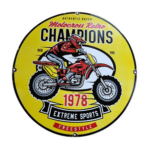 Señalización de Metal Vintage decorativa antigua, artesanía de hierro personalizada, técnica chapada, tema de logotipo, venta al por mayor, fabricante de carteles de chapa Vintage - Product Image 5