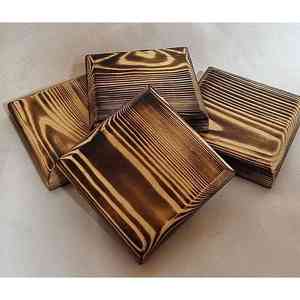 Ensemble de sous-verre puzzle en bois de Sesham personnalisé Fabricant de verres faits à la main en bois de noyer - Product Image 6