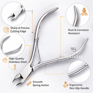 Cortacutículas de Acero Inoxidable de Alta Calidad OEM, Cortador de Uñas de 6 mm, Herramienta de Manicura y Pedicura, Logotipo Personalizado, Suministro de Fábrica - Product Image 2