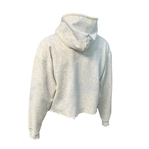 เสื้อกันหนาวมีฮู้ดสำหรับผู้ชายเสื้อครอปคอลูกเรือผ้าฝ้าย100% 450gsm พิมพ์โลโก้ได้ตามต้องการ - Product Image 4