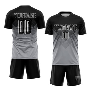 Meilleures ventes Maillots et shorts de football personnalisés à impression numérique 100% polyester Antibactérien Séchage rapide Service OEM - Product Image 1