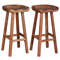 Tabouret de bar moderne avec structure en bois, stable, écologique, léger, durable, pour usage domestique, commercial, salle de sport, école, atelier, extérieur