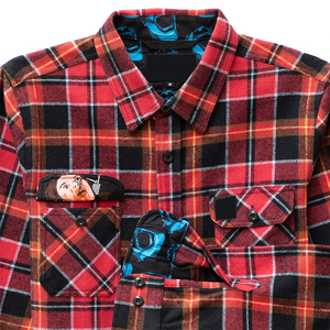 Camisa de Franela Suave para Hombre, Tejido Cepillado Cálido, Diseño de Manga Larga, Personalizable, Informal, para Trabajo al Aire Libre, Uso Diario, Estilo Elegante - Product Image 4