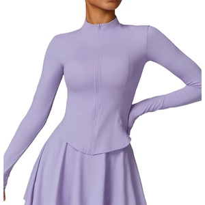 Women's Outdoor Sports Jacket Sleeveless Yoga Top with Quick Dry Breathable Spandex/<b>Nylon</b> <b>Fabric</b> Front Logo Crew Neck - Product Image 5