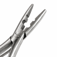 Pince à extensions capillaires en acier inoxydable de haute qualité avec 2 trous, outil de retrait pour micro-anneaux et nano-anneaux