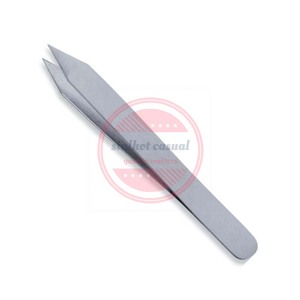 Pince à épiler à sourcils en acier inoxydable de couleur personnalisée de haute qualité avec logo personnalisé - Product Image 6