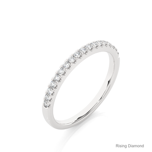 0.2 CTW รอบตัดห้องปฏิบัติการเติบโตเพชรครึ่งนิรันดร์ปูชุดในไวท์โกลด์ CVD แหวนแต่งงานครบรอบของขวัญ - Product Image 3