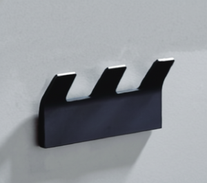 Crochet mural en métal noir de haute qualité JIBH025, crochet pour robe à 3 points, crochet mural pour la maison, la salle de bain, l'entrée, vente en gros - Product Image 1