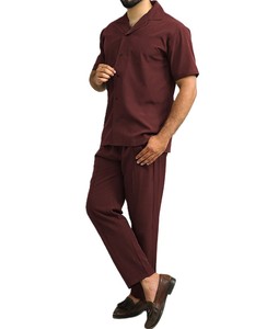 Chándal de verano de dos piezas para hombre con top de manga corta - Product Image 1