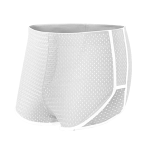 Wholesale Men's 6XL Breathable Cotton Shorts Heavyweight <b>Mesh</b> Underwear <b>Pants</b> Streetwear for Men - Product Image 5