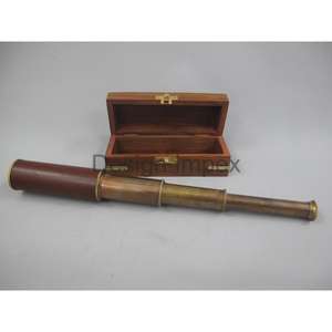 Telescopio antiguo personalizado, tamaño ajustable, telescopio de latón, accesorios de regalo, telescopio náutico de lujo con caja personalizable - Product Image 5