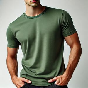 เสื้อยืดแขนสั้นสำหรับผู้ชายผ้าคอตตอนทรงหลวมระบายอากาศได้ดีแห้งเร็วออกแบบโลโก้ได้ตามต้องการ - Product Image 3