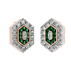 Pendientes de Botón Elegantes de Plata de Ley 925 con 52 Piedras de Moissanita VVS D, Diseño de Halo, para Bodas, Aniversarios, Regalos y Fiestas - Product Image 3