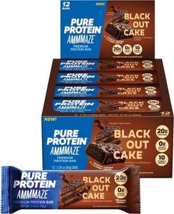 Barras de Proteína Pure Protein AMMMAZE Blackout Cake (12 unidades) - Product Image 3