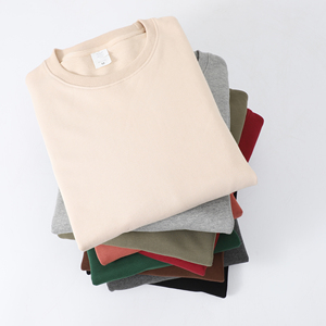 Stock prêt vente en gros pull à col rond personnalisé sweats à col rond 320g 100% coton hommes pull en tissu tricoté expédition DDP - Product Image 4