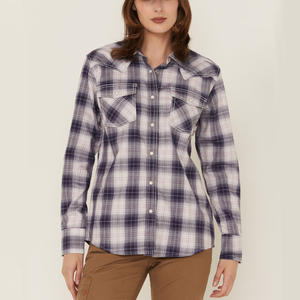 Camisas de trabajo de manga larga profesionales para mujer Blusas de uniformes de oficina personalizables con fabricante de bordado de logotipo - Product Image 4