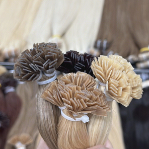 Virgen punta plana extensiones de cabello vietnamita técnica eslava humana real procesamiento ruso textura recta brillante Exportación de fábrica - Product Image 4