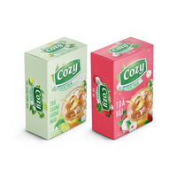 Offre spéciale Emballage de thé aux fruits et aux herbes en poudre pour boisson instantanée saveur fraise Service à thé personnalisé Thé glacé à la pêche
