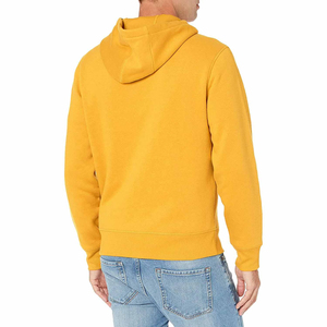 Sweat-shirt à capuche oversize pour homme 100% coton 320GSM unique pour impression bouffante couleurs unies hiver fermeture éclair complète sports de plein air uni - Product Image 2