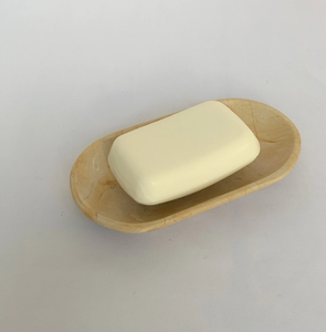 Jabonera de bambú con piedra de mármol cuadrada rectangular personalizada al por mayor, bandeja decorativa para baño, jabonera de mármol blanco - Product Image 1