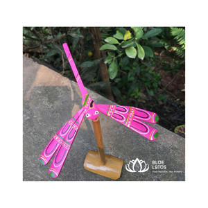 Mejor regalo de negocios de estilo tradicional Libélula de bambú sin pintar Artesanía y juguetes de alta calidad para niños hechos en Vietnam - Product Image 4