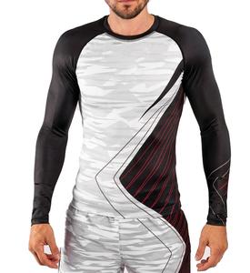 Custom Logo Manufacturer Sublimation Printed Bjj <b>Rashguard</b> Rash Guard Long Sleeve Mma Shirts - Product Image 1