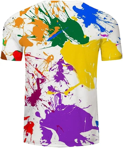 Camiseta de sublimación deportiva para hombre, Camiseta ajustada con cuello redondo de poliéster, camiseta de sublimación sin costuras naranja con colores de tamaño de logotipo personalizado - Product Image 6