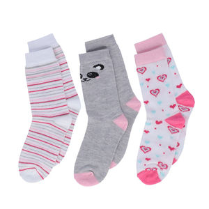 3-Piece Pack of Girls' Fant Cute <b>Cartoon</b> Breathable Knitted Ankle Toddler <b>Socks</b> - Product Image 6