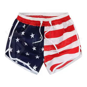 Shorts Casuales de Verano para Mujer, Cintura Media, Cómodos, Ligeros, Transpirables, de Poliéster, con Cierre de Cordón, para Uso Diario y de Playa - Product Image 1