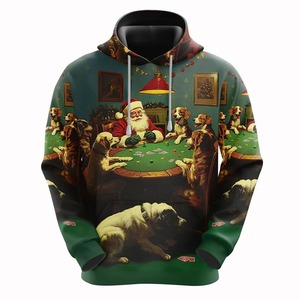 Sudaderas con Capucha Unisex Navideñas 2025, Tops Casuales para Hombre y Mujer con Estampado 3D de Papá Noel - Product Image 6