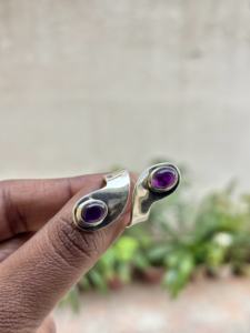 Bague en argent sterling 925 classique faite à la main avec onyx noir de qualité 3A sertie en bélière pour mariage et fiançailles - Product Image 3