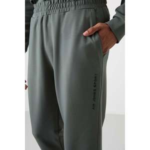 Ensemble de survêtement décontracté pour homme en coton kaki, épais, doux, texturé, coupe confortable, style imprimé - 85253 - Product Image 6