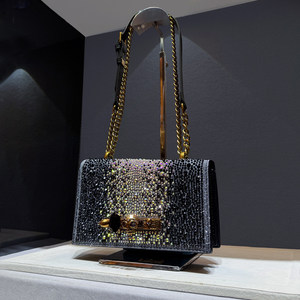 Borsa Clutch con Strass, Borsetta da Sera con Diamanti, Borsa a <span class=keywords><strong>Tracolla</strong></span> con Teschio, Catena alla Moda, <span class=keywords><strong>Piccola</strong></span> Borsa Quadrata a <span class=keywords><strong>Tracolla</strong></span> - Product Image 2