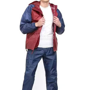 Traje cortavientos para hombre con logotipo personalizado al por mayor, novedad, traje cortavientos de uso regular informal OEM - Product Image 2