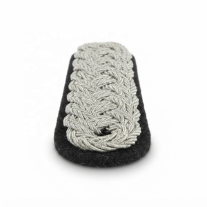 Épaulettes d'uniforme brodées personnalisées en gros pour officiers, épaulettes textiles, bandes de lanière d'épaule - Product Image 3