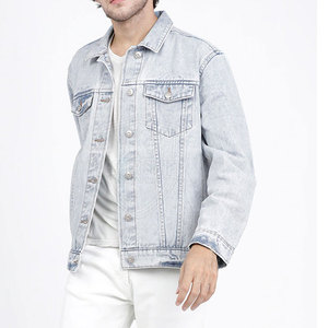 Solid Color Casual Wear Men Jeans Jacket Streetwear New Fashion Comfortable Men Jeans Jacket - Product Image 6