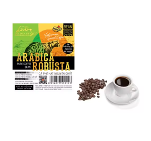 Hucafood marca Vietnam alta calidad medio tostado orgánico Arábica y Robusta granos de café secos OEM ODM servicio disponible - Product Image 5